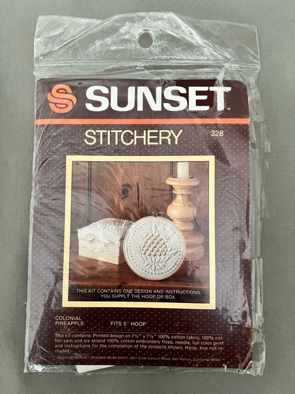 SUNSET Vintage Stitchery & Counted Cross Stitch Kits - Lot of 3 - from 1980’s